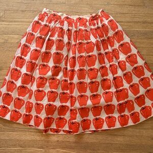 Apple Print J. Crew Skirt
